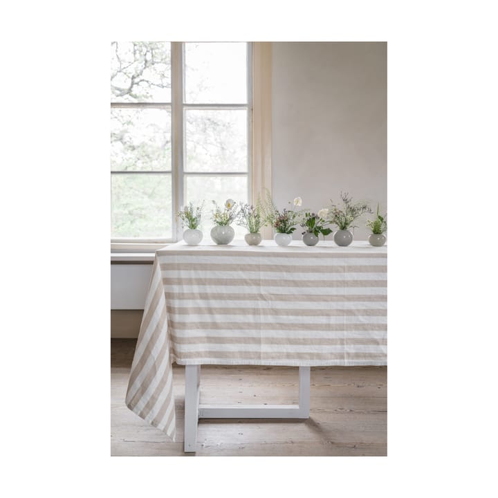 Ernst tablecloth striped 145x240 cm, Beige-white ERNST