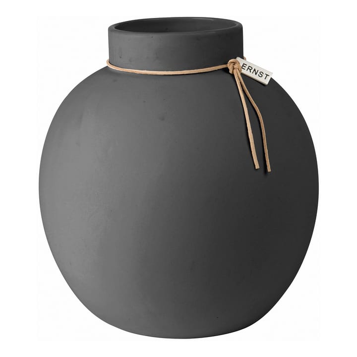 Ernst vase stoneware dark grey, 22 cm ERNST