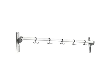 Nostalgia hook rack 100 cm - White-aluminum - Essem Design