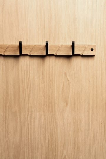 Tamburin coat hook 73.5 cm - Oak-black - Essem Design