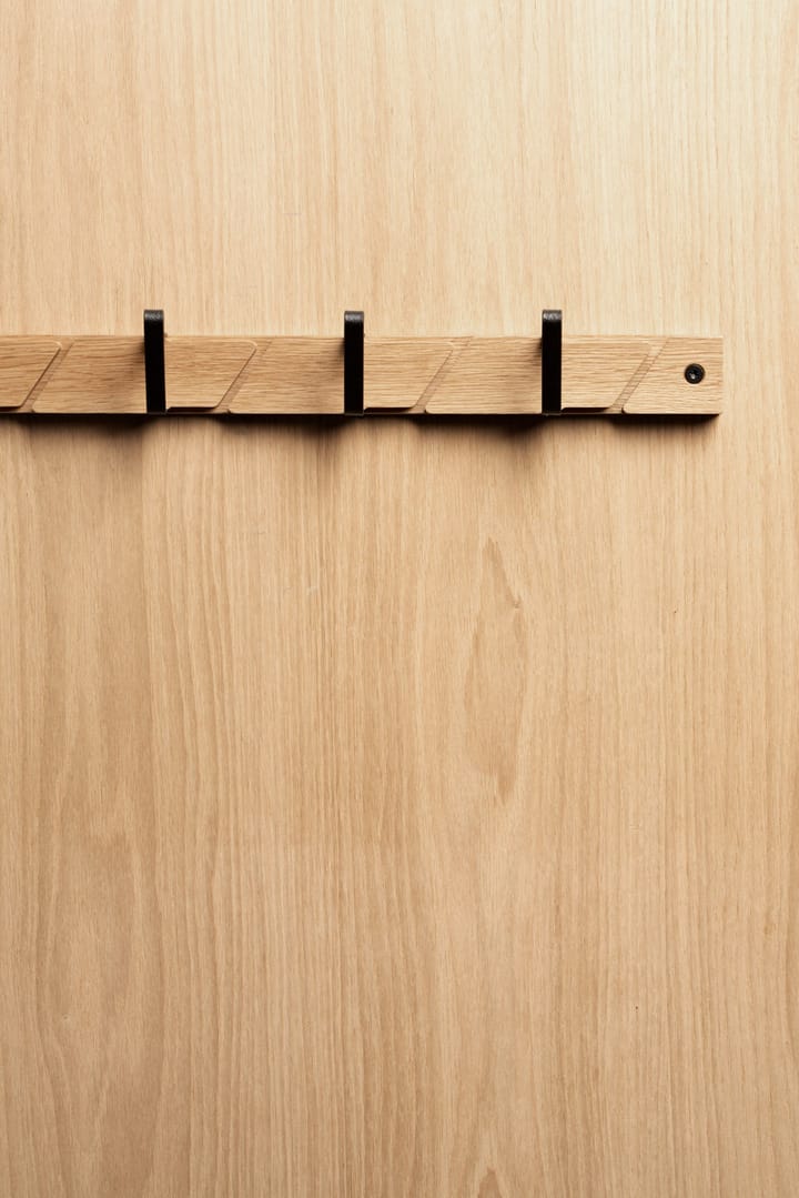 Tamburin coat hook 73.5 cm, Oak-black Essem Design