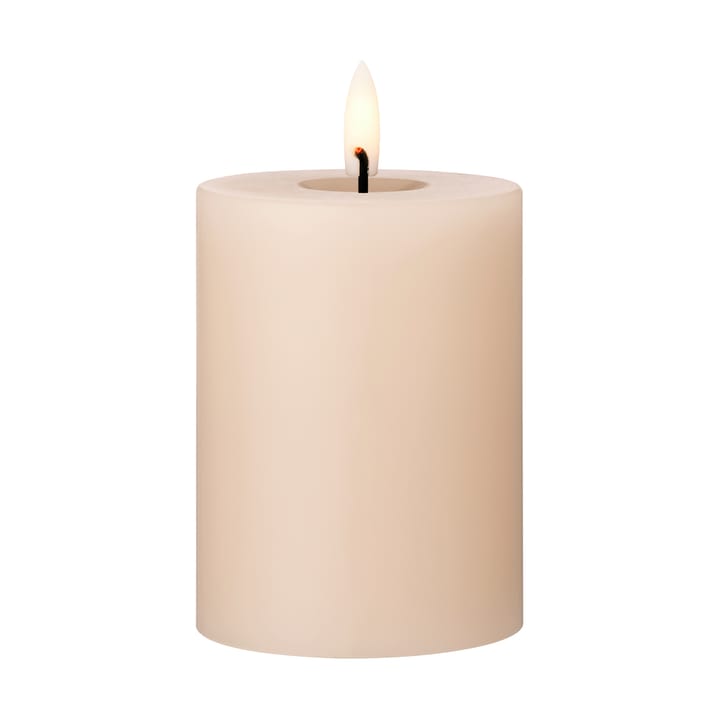 ester & erik block candle LED Ø7,5x10 cm - 11 Ice Latte - Ester & erik