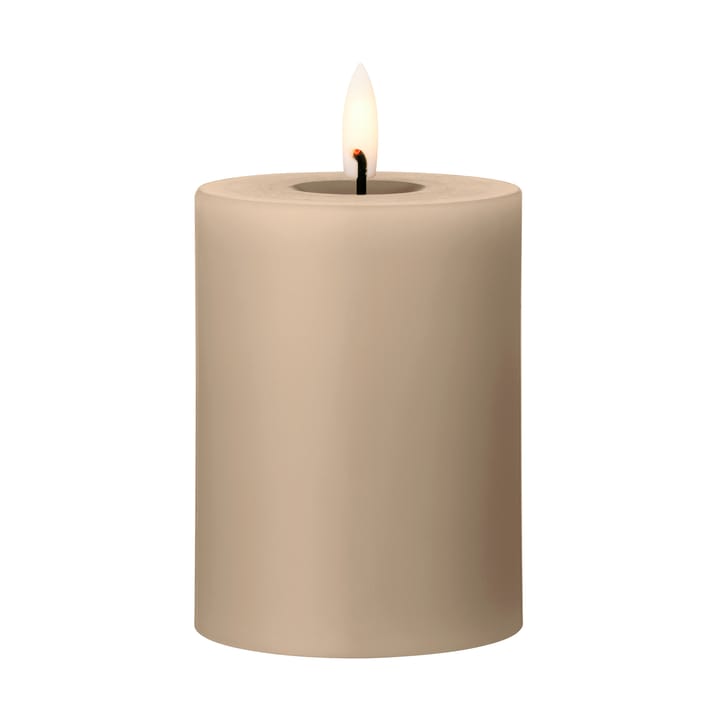 ester & erik block candle LED Ø7,5x10 cm - 18 Nougat Note - Ester & erik