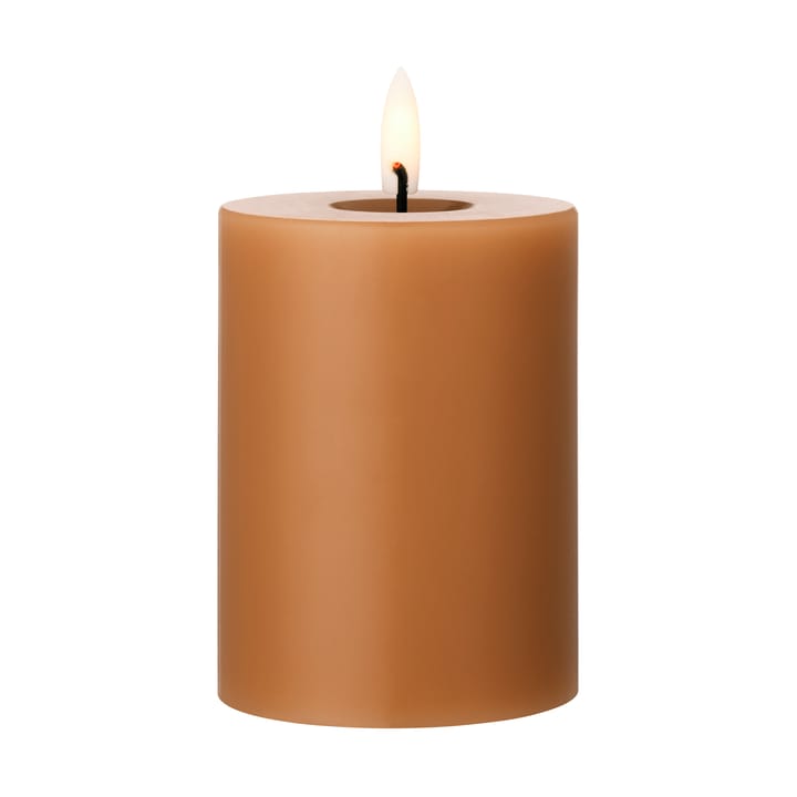 ester & erik block candle LED Ø7,5x10 cm - 23 Raw Toffee - Ester & erik