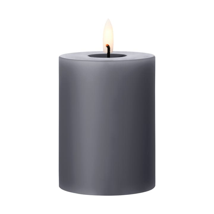 ester & erik block candle LED Ø7,5x10 cm - 74 Dark Slate - Ester & erik