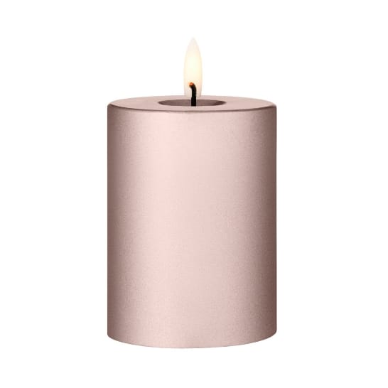 ester & erik block candle LED Ø7,5x10 cm, 94 Champagne Metallic ester & erik