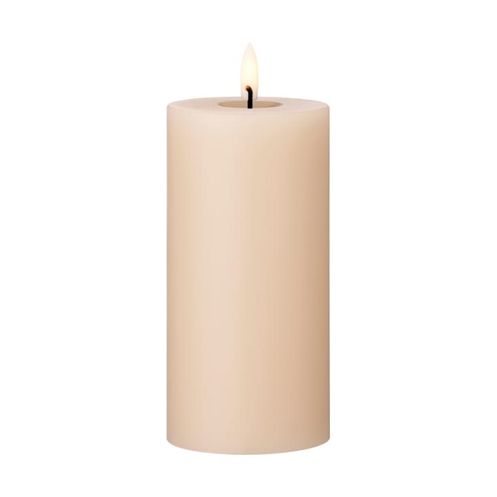 ester & erik block candle LED Ø7,5x15 cm - 11 Ice Latte - Ester & erik