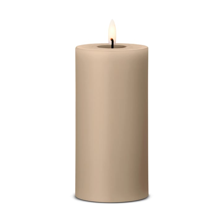 ester & erik block candle LED Ø7,5x15 cm - 18 Nougat Note - Ester & erik