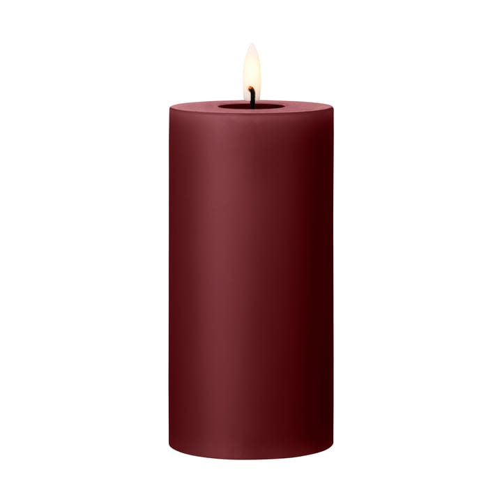 ester & erik block candle LED Ø7,5x15 cm - 44/2 Deep Wine - Ester & erik