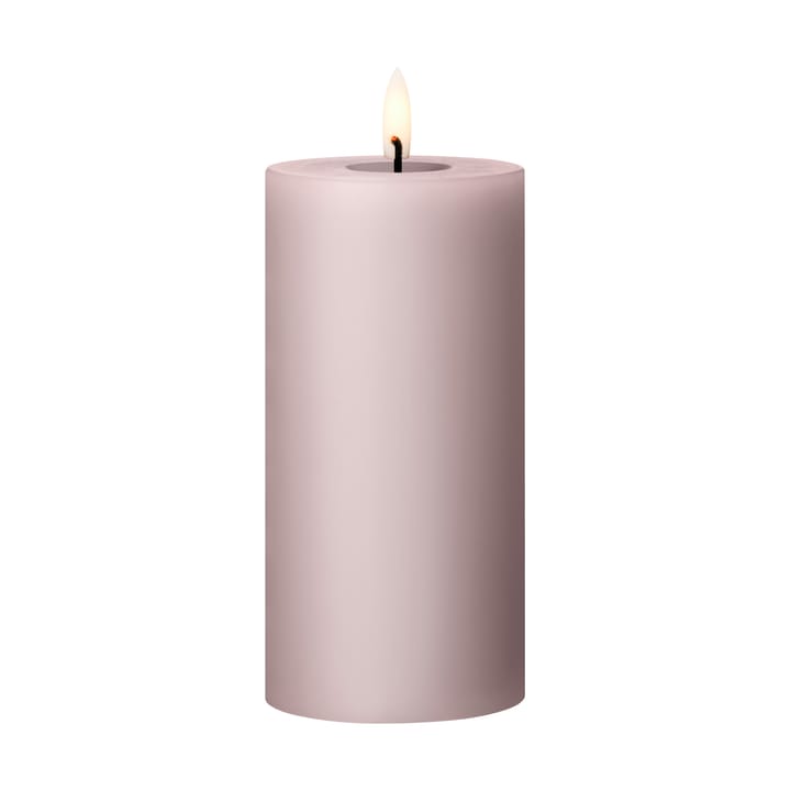 ester & erik block candle LED Ø7,5x15 cm, 52 Soft Rose ester & erik