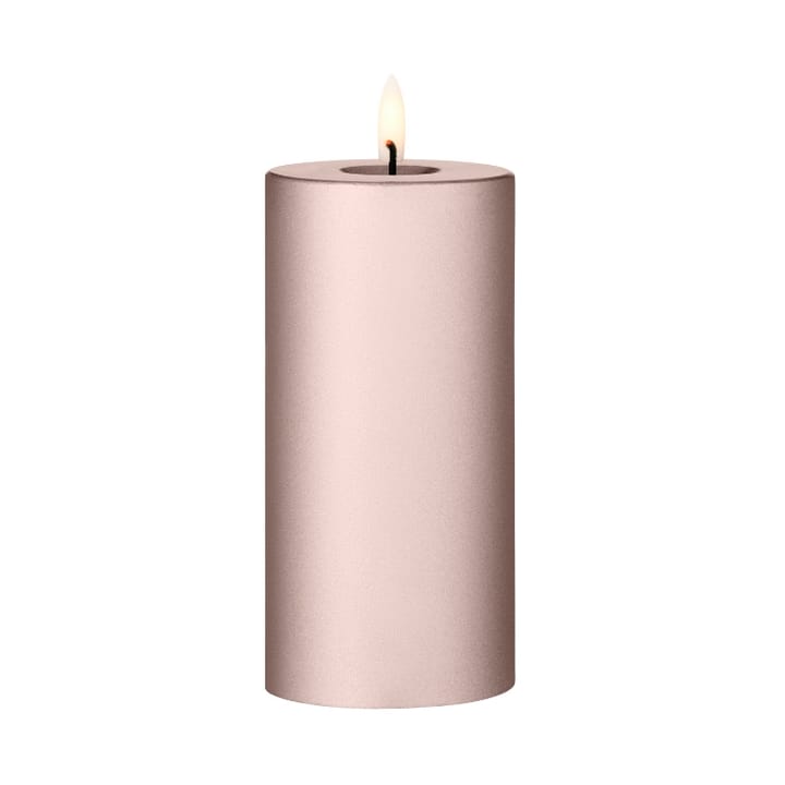 ester & erik block candle LED Ø7,5x15 cm - 94 Champagne Metallic - Ester & erik