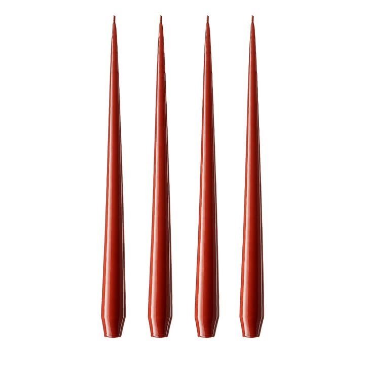 ester & erik candle 32 cm 4-pack aged rust - Lacquered - Ester & erik