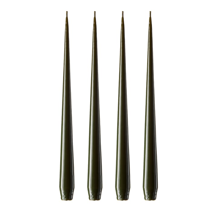 ester & erik candle 32 cm 4-pack dark deep forest, Lacquered ester & erik