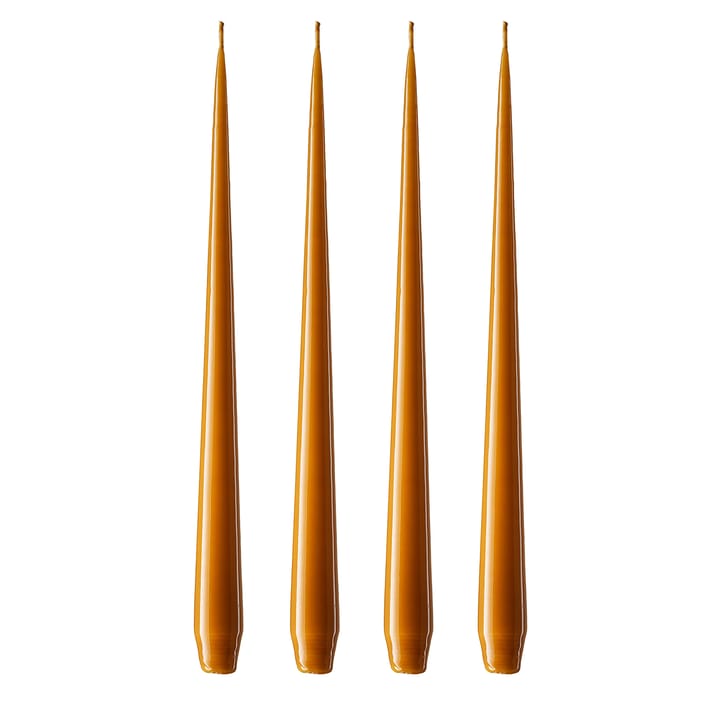 ester & erik candle 42 cm 4-pack dark saffron, Lacquered ester & erik