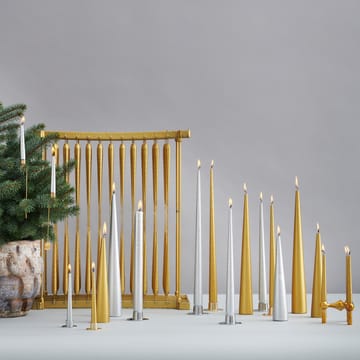 ester & erik candle 42 cm 4-pack metalic - Gold - ester & erik