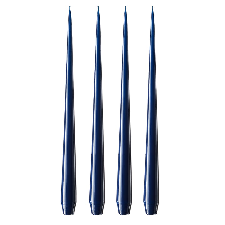 ester & erik candle 42 cm 4-pack royal navy, Lacquered ester & erik