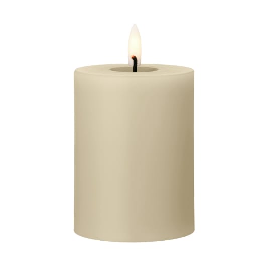 ester & erik pillar candle LED Ø7.5x10 cm - 14 Pale ginger - Ester & erik