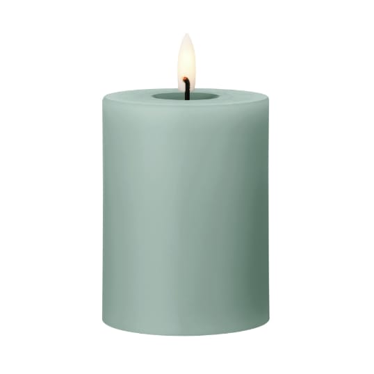 ester & erik pillar candle LED Ø7.5x10 cm - 67 Jade stone - Ester & erik