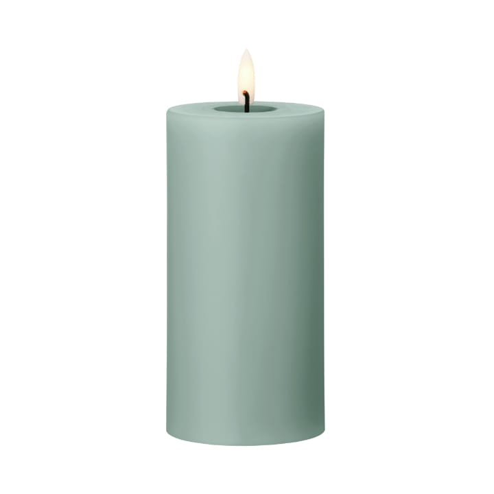 ester & erik pillar candle LED Ø7.5x15 cm - 67 Jade stone - Ester & erik