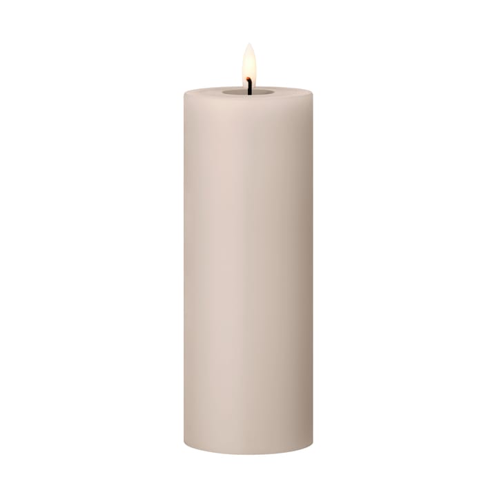 ester & erik pillar candle LED Ø7.5x20 cm - 22 Linen Grey - Ester & erik