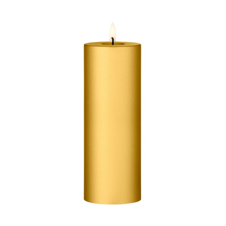 ester & erik pillar candle LED Ø7.5x20 cm, 90 Gold Metallic ester & erik