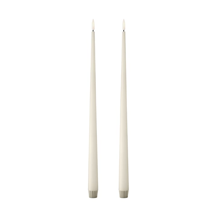 ester & erik taper candle LED 40 cm 2-pack, 06 Ivory ester & erik