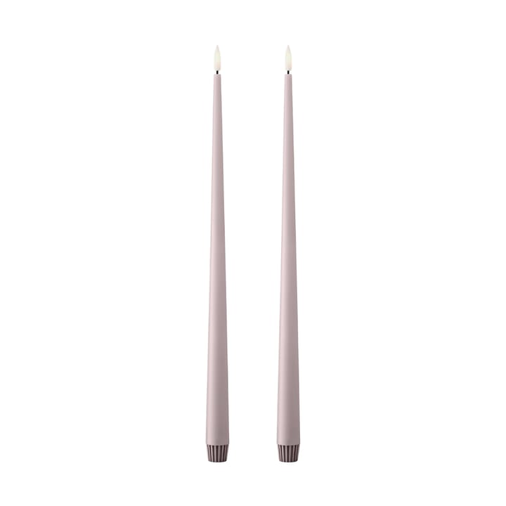 ester & erik taper candle LED 40 cm 2-pack - 52 Soft Rose - Ester & erik