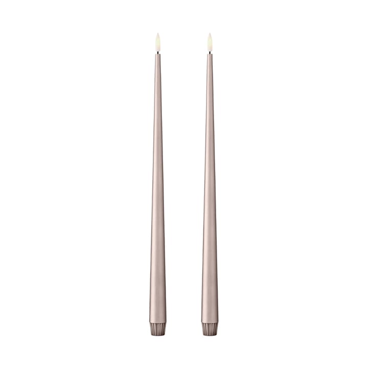 ester & erik taper candle LED 40 cm 2-pack, 94 Champagne Metallic ester & erik