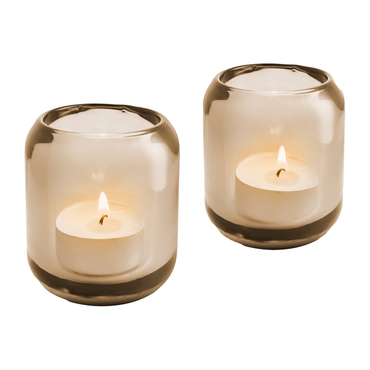 Acorn tealight holder 2 pack - Hazel brown - Eva Solo