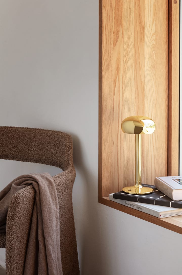 Emendo portable table lamp, Brass Eva Solo