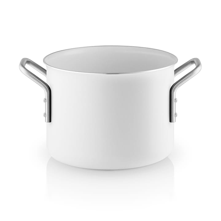 Eva Trio White Line Slip-Let ceramic pot - 2.5 L - Eva Solo