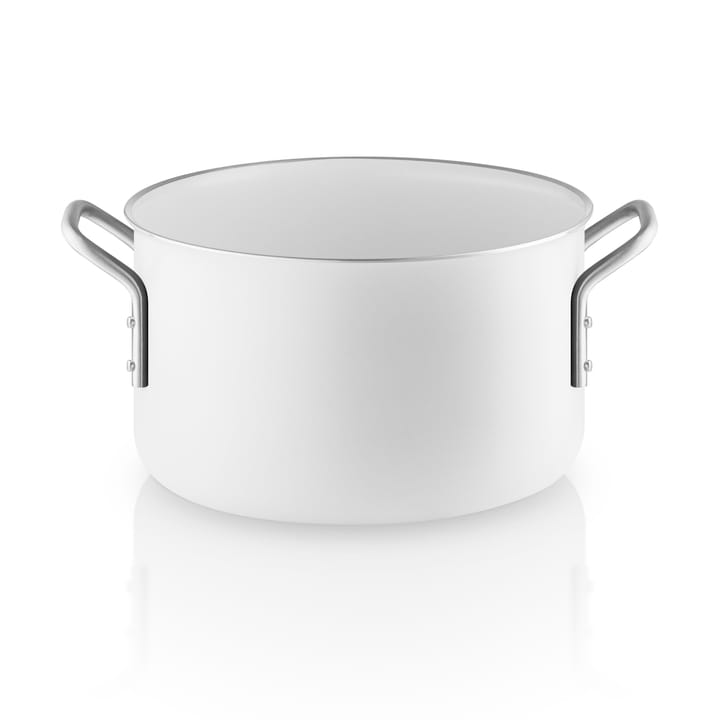 Eva Trio White Line Slip-Let ceramic pot, 3.8 L Eva Solo