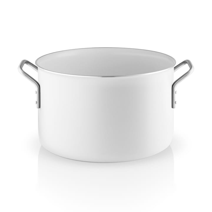 Eva Trio White Line Slip-Let ceramic pot, 7 L Eva Solo