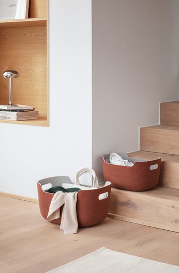 Tidy storage basket 40x29x20 cm - Chestnut - Eva Solo