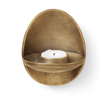 Agapé tealight holder wall - Brass finish - ferm LIVING