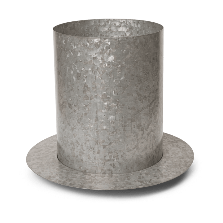 Auran flower pot large 38,7 cm - Galvanized iron - Ferm LIVING