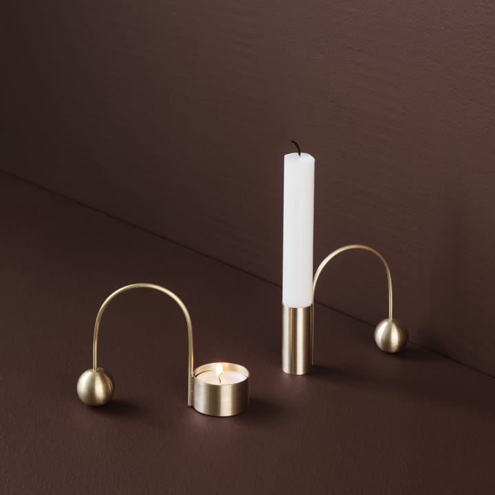 Balance brass candle holder, candle stick ferm LIVING