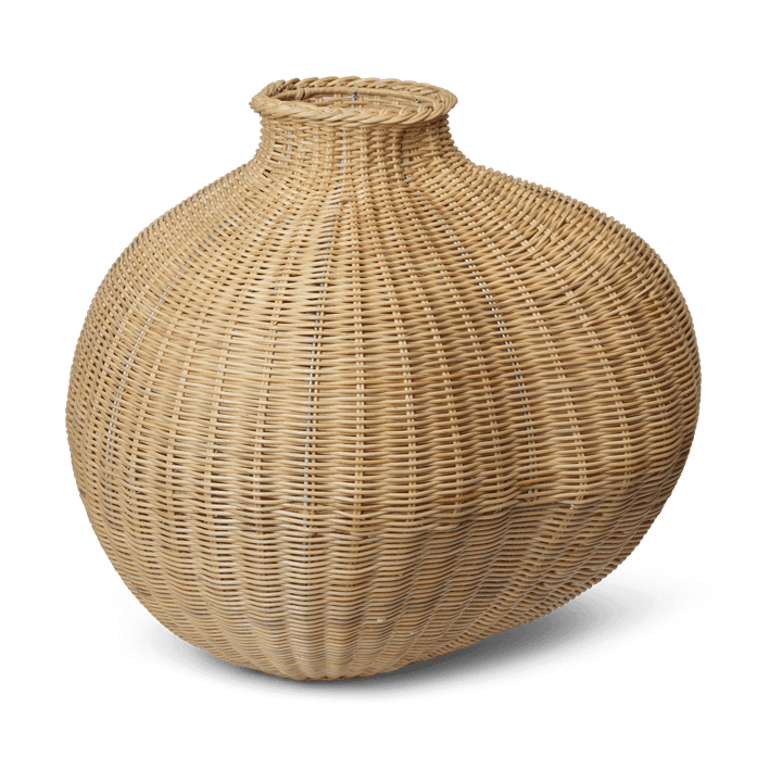 Bola braided floor vase - Natural - Ferm Living