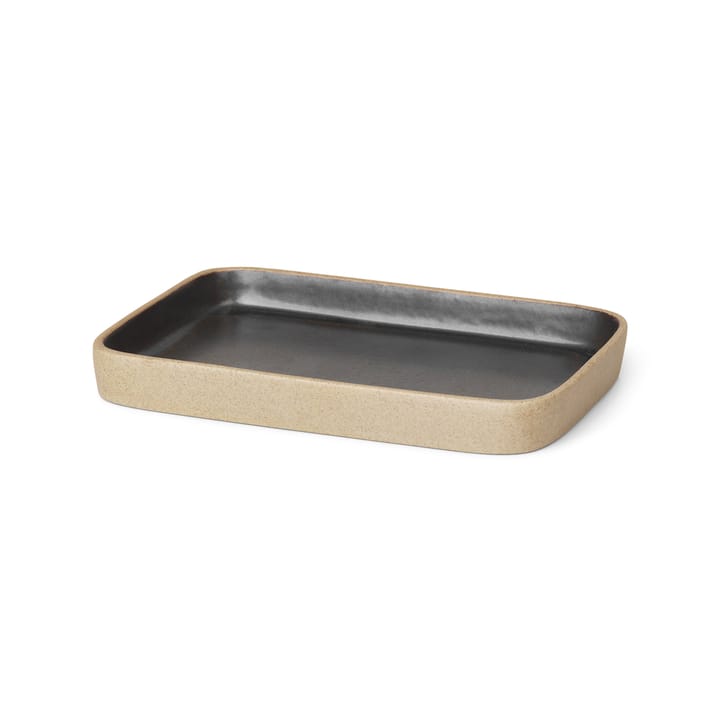 Bon decoration tray small, beige-black ferm LIVING