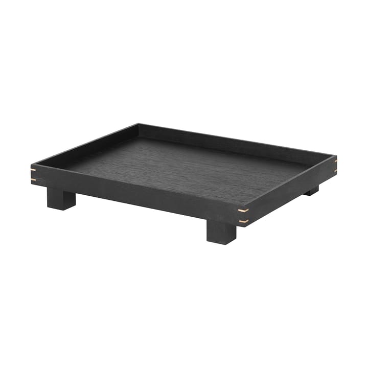 Bon wooden tray small - black-stained oak - Ferm Living