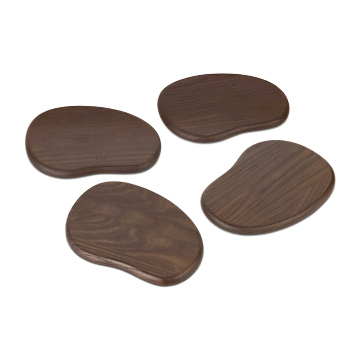 Cairn butter boards tray 4-pieces, Dark Brown ferm LIVING