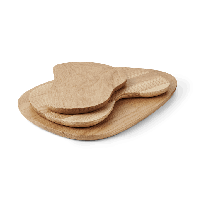 Cairn cutting board 3 pieces, Oak ferm LIVING