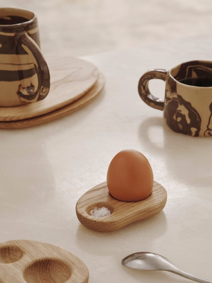 Cairn egg cup 2-pack, Oak ferm LIVING