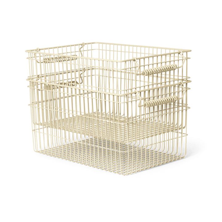 Cala stackable basket 2-pack, Cashmere ferm LIVING