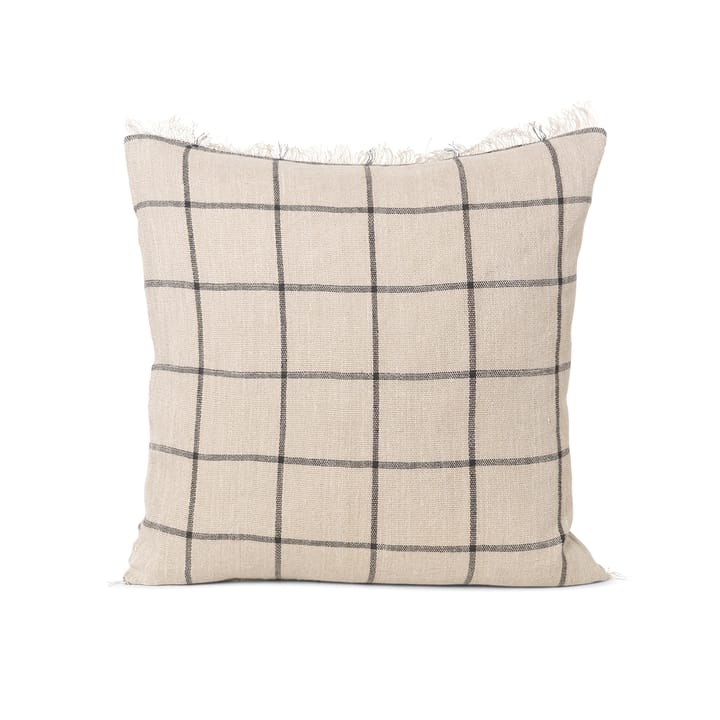 Calm cushion camel-black, 48x48 cm ferm LIVING