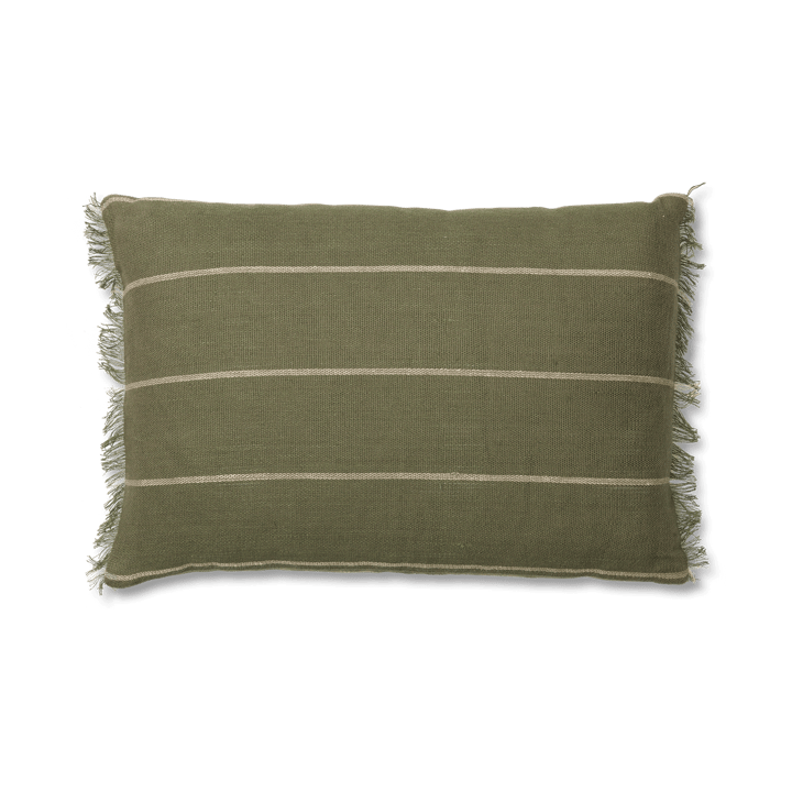 Calm cushion cover 40x60 cm, Olive-Off-white ferm LIVING