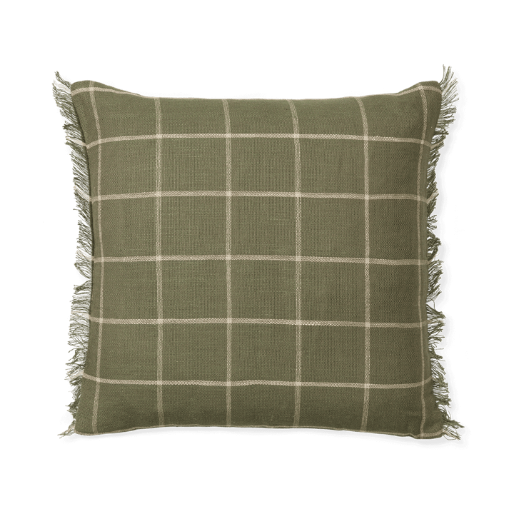 Calm cushion cover 50x50 cm, Olive-Off-white ferm LIVING