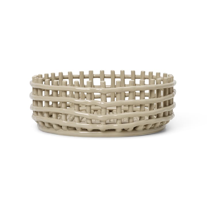 Ceramic braided bowl, cashmere ferm LIVING