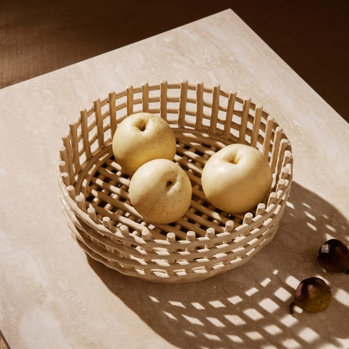 Ceramic braided bowl, cashmere ferm LIVING