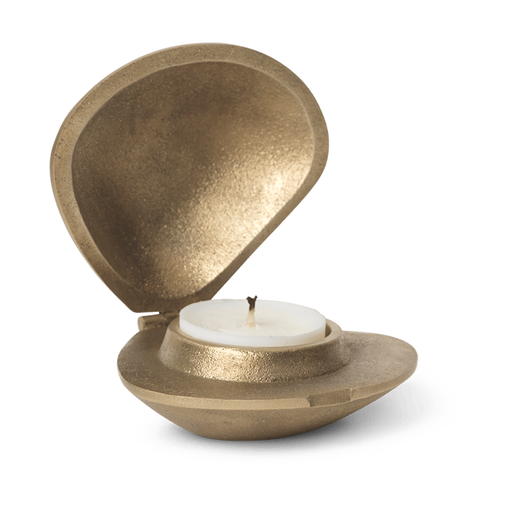 Clam candle holder, Brass ferm LIVING